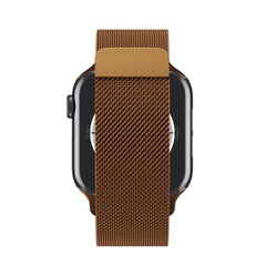 Coffee Color | Apple Watch Milanese Magnetic Loop Strap | Stainless Steel Band | 42mm / 44mm / 45mm