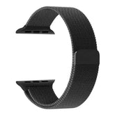 Black | Apple Watch Milanese Magnetic Loop Strap | Stainless Steel Band | 42mm / 44mm / 45mm