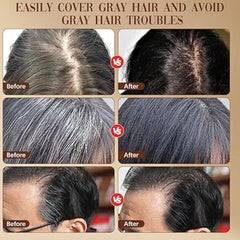 Black Temporary Hair Color Stick | Long-Lasting Gray Coverage Hair Touch-Up Wand | Compact Size | 20g