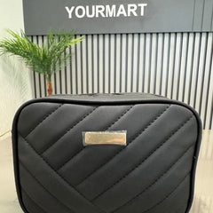 Black Leather Handbag for Girls & Women | Stylish Shoulder & Crossbody Bag | Daily Use & Gift