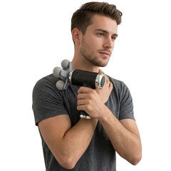 Five Head Massage Gun | Rechargeable Deep Tissue Muscle Massager | 9 Massage Heads | 6 Speed Levels | Model BLD-780 | Random color