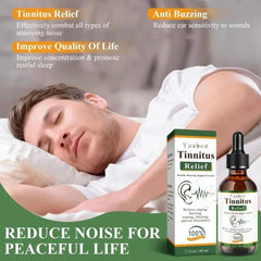 Yuaben Tinnitus Relief Drops | Healthy Hearing Support System | Ear Care Drops for Ringing, Buzzing & Ear Wellness | 60ml
